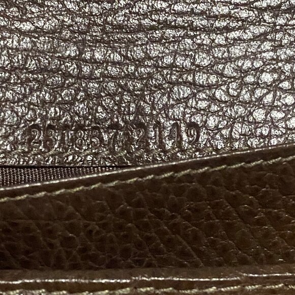 Gucci Brown GG Coated Canvas and Leather Continental Bifold Wallet in Tan Brown - Picture 9 of 10